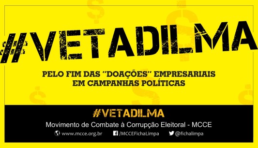 #VetaDilma – Não às “doações” empresariais em campanhas políticas