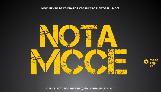 MCCE denuncia nova tentativa de adoção do “Distritão”