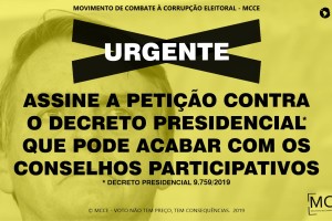 Proteja os Conselhos Participativos!
