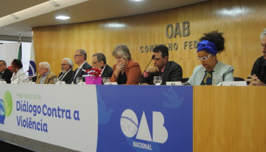 Entidades do MCCE presentes no Lançamento da Mesa Nacional de Diálogo contra a Violência