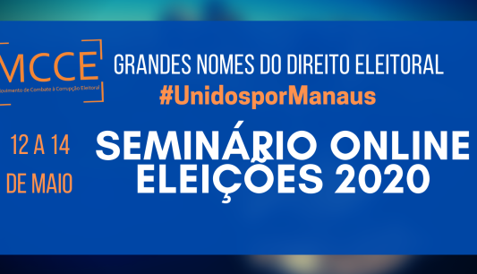 Seminário Eleições 2020 com grandes nomes do direito eleitoral