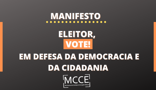 ELEITOR, VOTE! EM DEFESA DA DEMOCRACIA E DA CIDADANIA