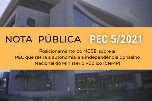 NOTA PÚBLICA SOBRE A PEC 5/2021