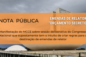 NOTA PÚBLICA: sobre o PRN 4/2021 (emendas de relator – “orçamento secreto”)