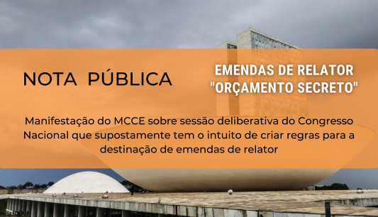 NOTA PÚBLICA: sobre o PRN 4/2021 (emendas de relator – “orçamento secreto”)
