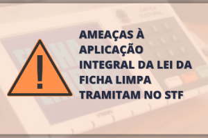 Ameaças à aplicação integral da Lei da Ficha Limpa tramitam no STF