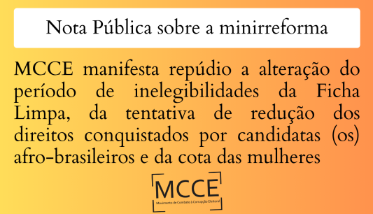 NOTA PÚBLICA SOBRE A MINIRREFORMA