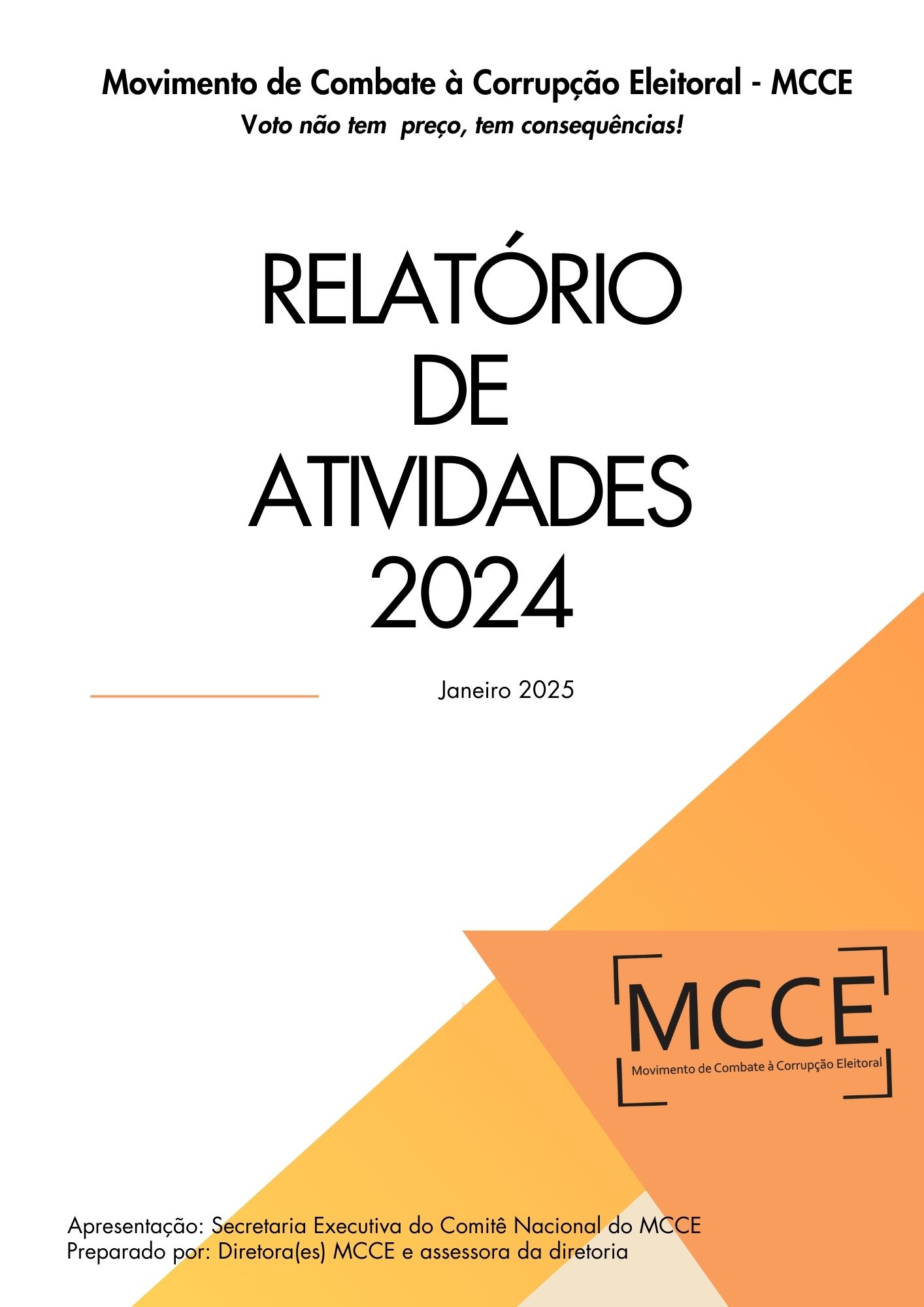 Relatório de atividades MCCE-2024