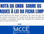 NOTA DA CNBB  SOBRE OS ATAQUES À LEI DA FICHA LIMPA