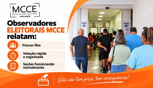 MCCE acompanha segundo turno das Eleições 2026 e destaca importância da integridade eleitoral